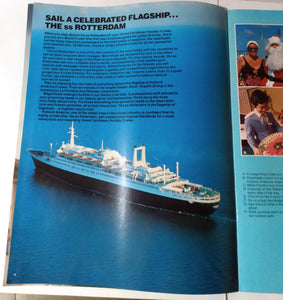 Holland America ss Rotterdam 1977-78 Caribbean Holday Cruises Brochure - TulipStuff