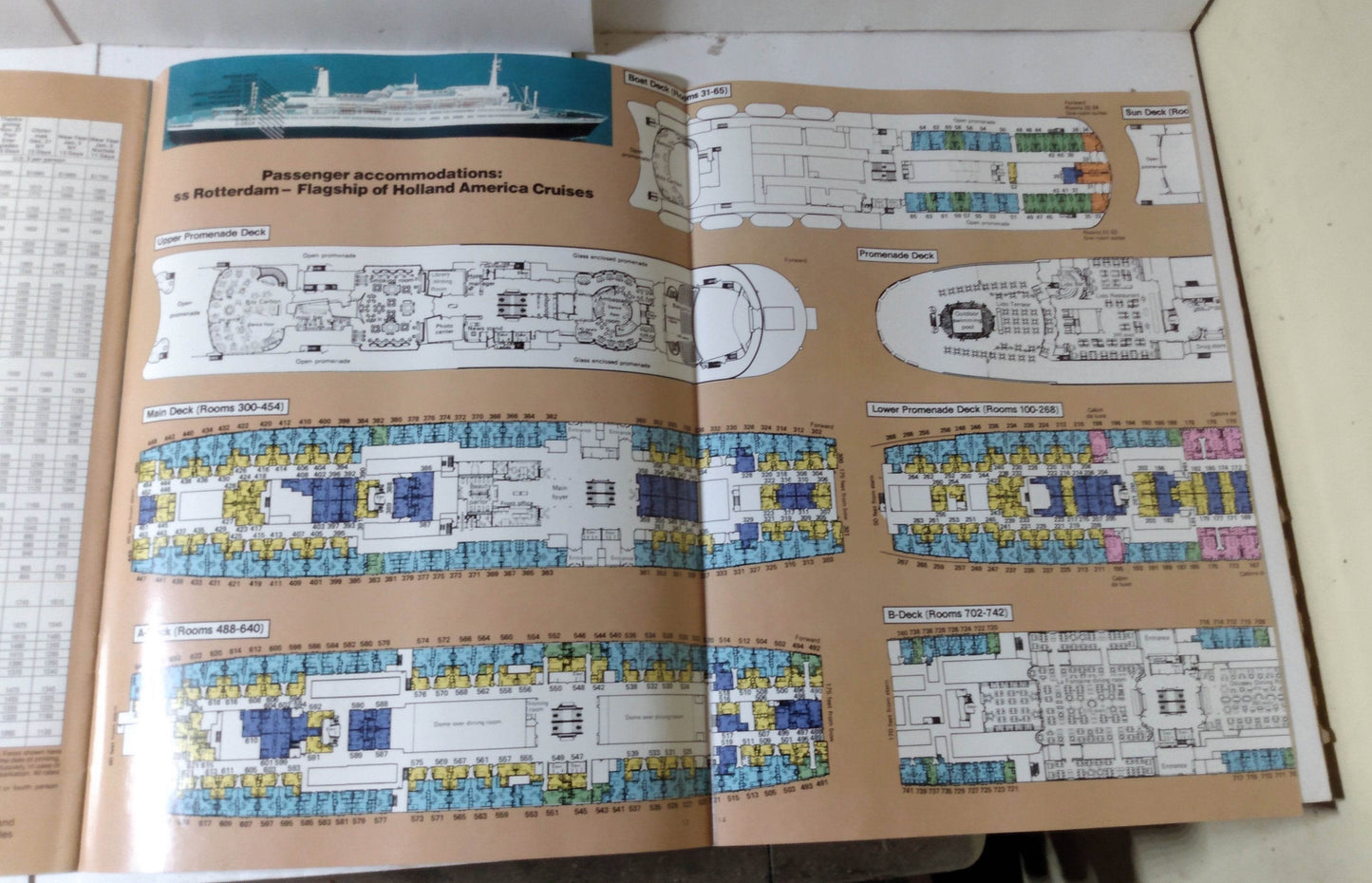 Holland America ss Rotterdam 1977-78 Caribbean Holday Cruises Brochure - TulipStuff
