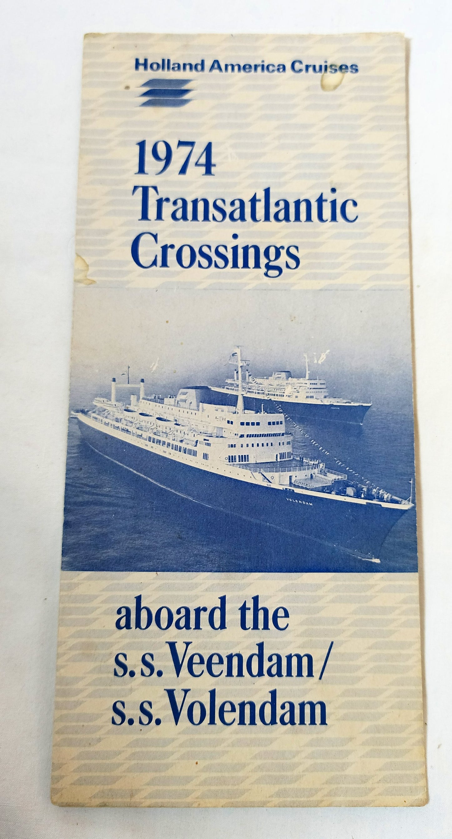Holland America 1974 Transatlantic Crossings Veendam Volendam - TulipStuff