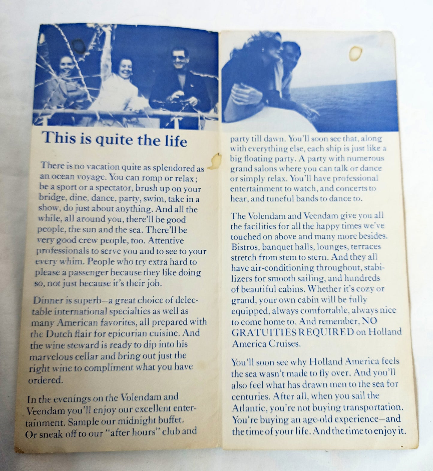 Holland America 1974 Transatlantic Crossings Veendam Volendam - TulipStuff