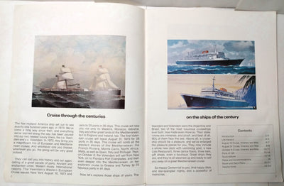 Holland America Veendam Volendam 1973 Mediterranean Cruises Brochure - TulipStuff