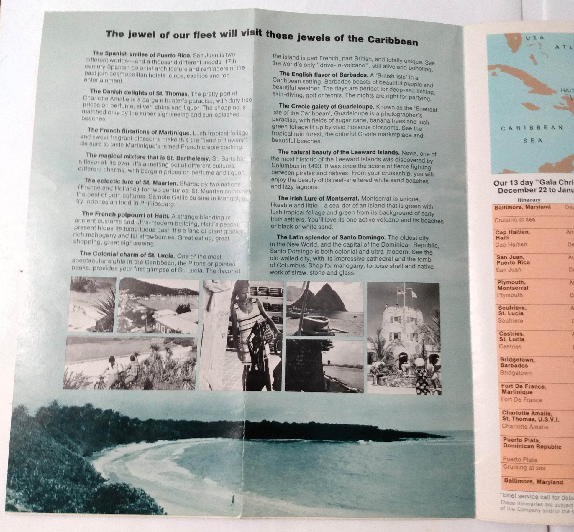 Holland America ss Veendam 1973-74 Baltimore Cruises Intro Brochure - TulipStuff