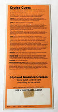 Load image into Gallery viewer, Holland America ss Veendam 1973-74 Baltimore Cruises Intro Brochure - TulipStuff
