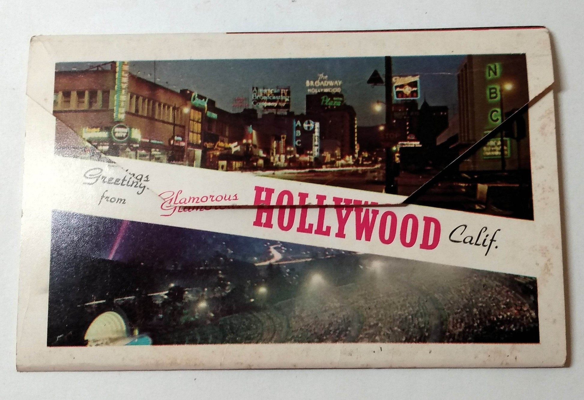 Hollywood California 1950's Postcard Booklet 14 Views - TulipStuff