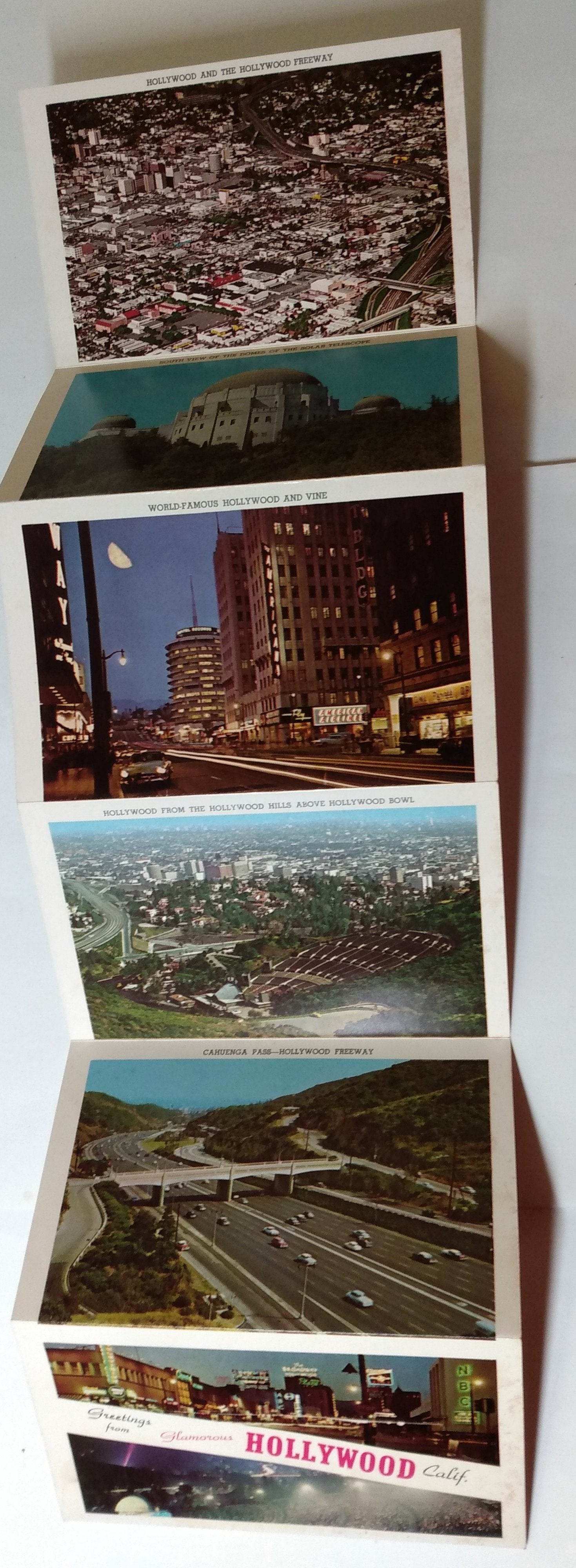 Hollywood California 1950's Postcard Booklet 14 Views - TulipStuff