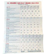 Load image into Gallery viewer, Home Lines ss Homeric 1963-64 Sun-Way West Indies Cruises Brochure - TulipStuff
