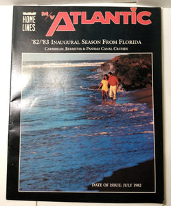 Home Lines mv Atlantic 1982-83 Florida Caribbean Bermuda Cruise Brochure - TulipStuff