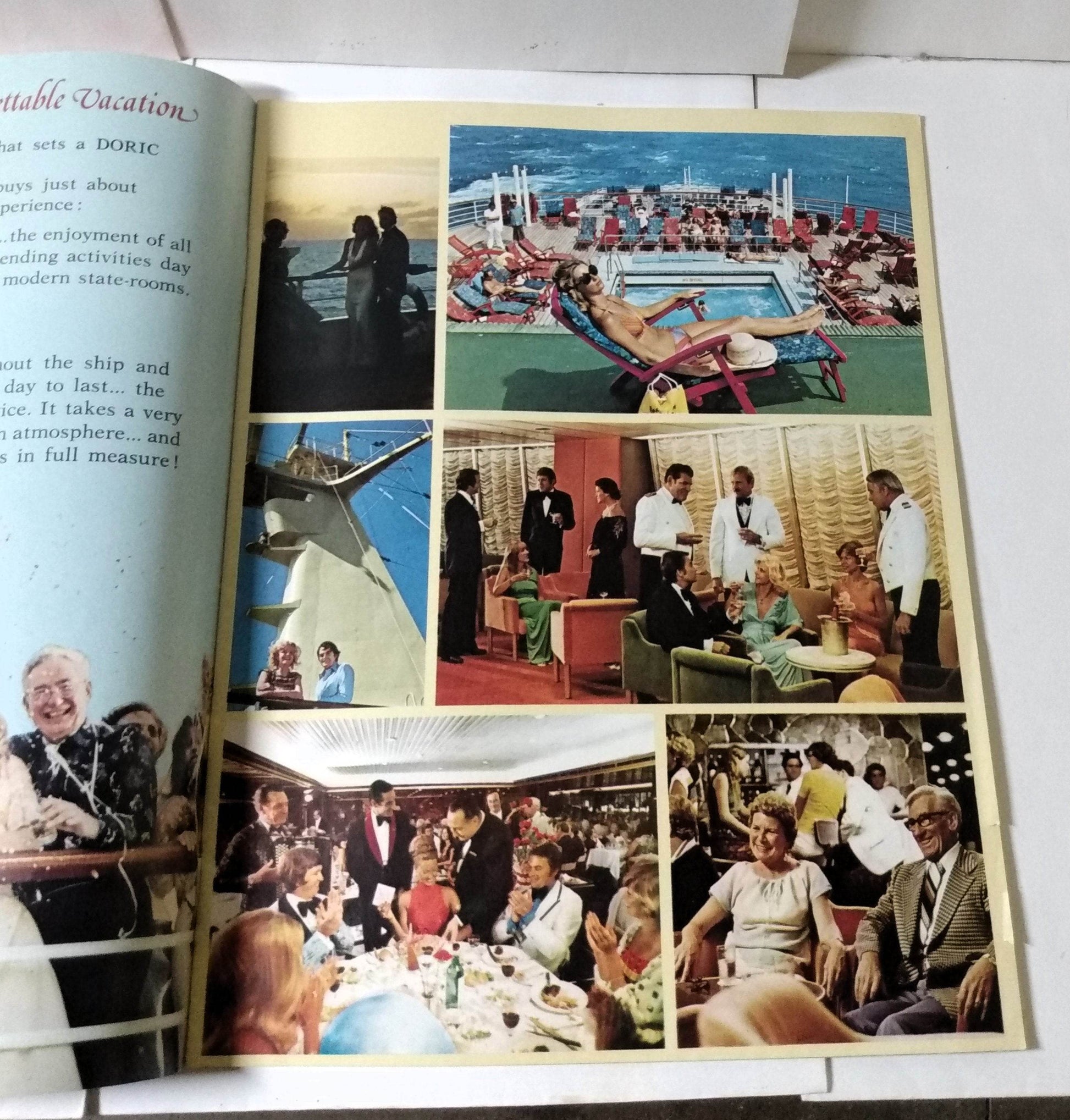 Home Lines ss Doric 1980-81 Gala Cruises Florida Caribbean Brochure - TulipStuff