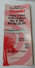Load image into Gallery viewer, Home Lines ss Doric 1980-81 Caribbean Cruises Port Everglades Brochure - TulipStuff
