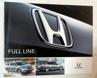 Honda 2017 US Full Line Dealer Sales Brochure Civic Accord HR-V CR-V - TulipStuff