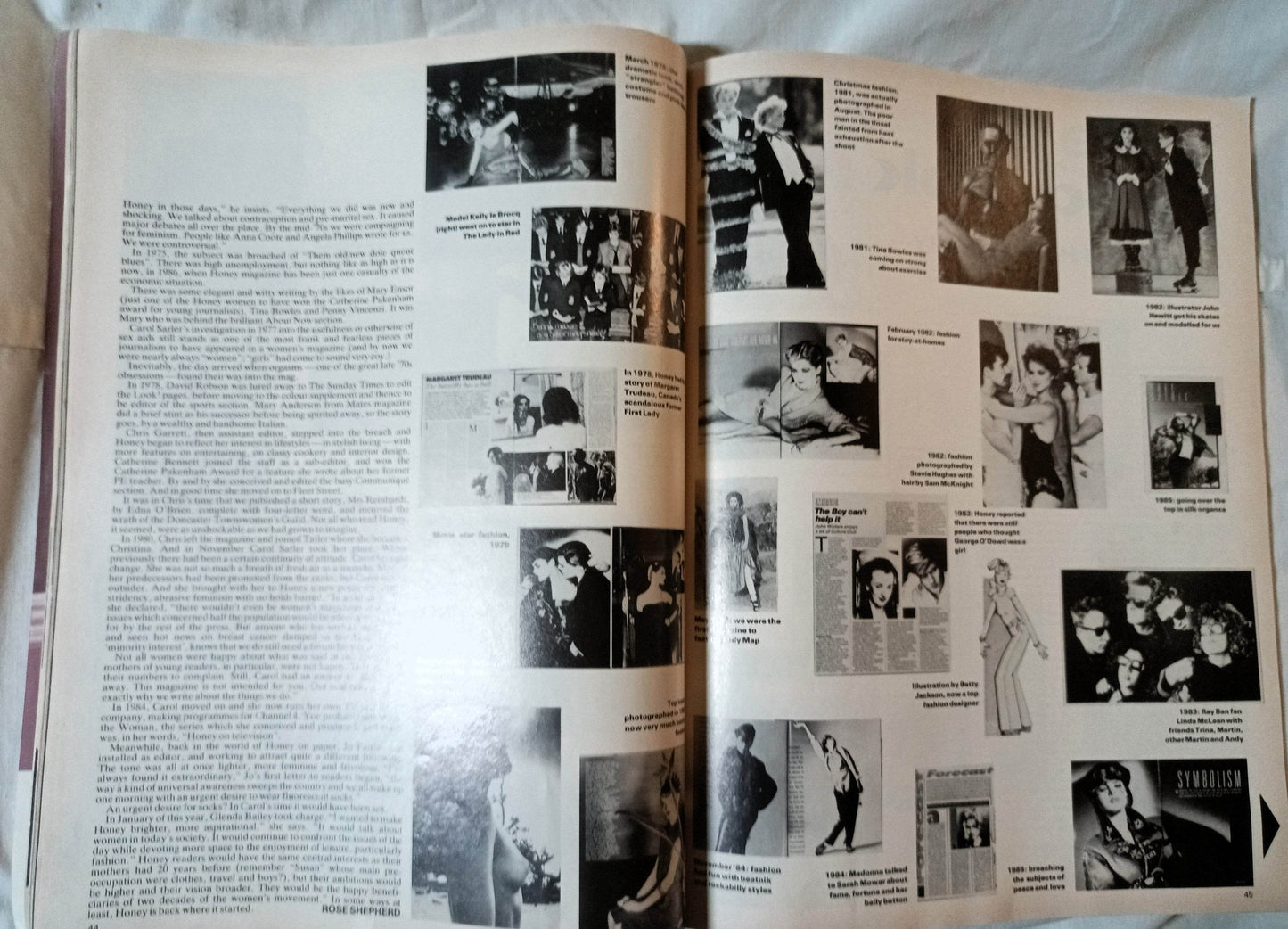 Honey Magazine September '86 Final Issue David Bowie Interview Fashion - TulipStuff
