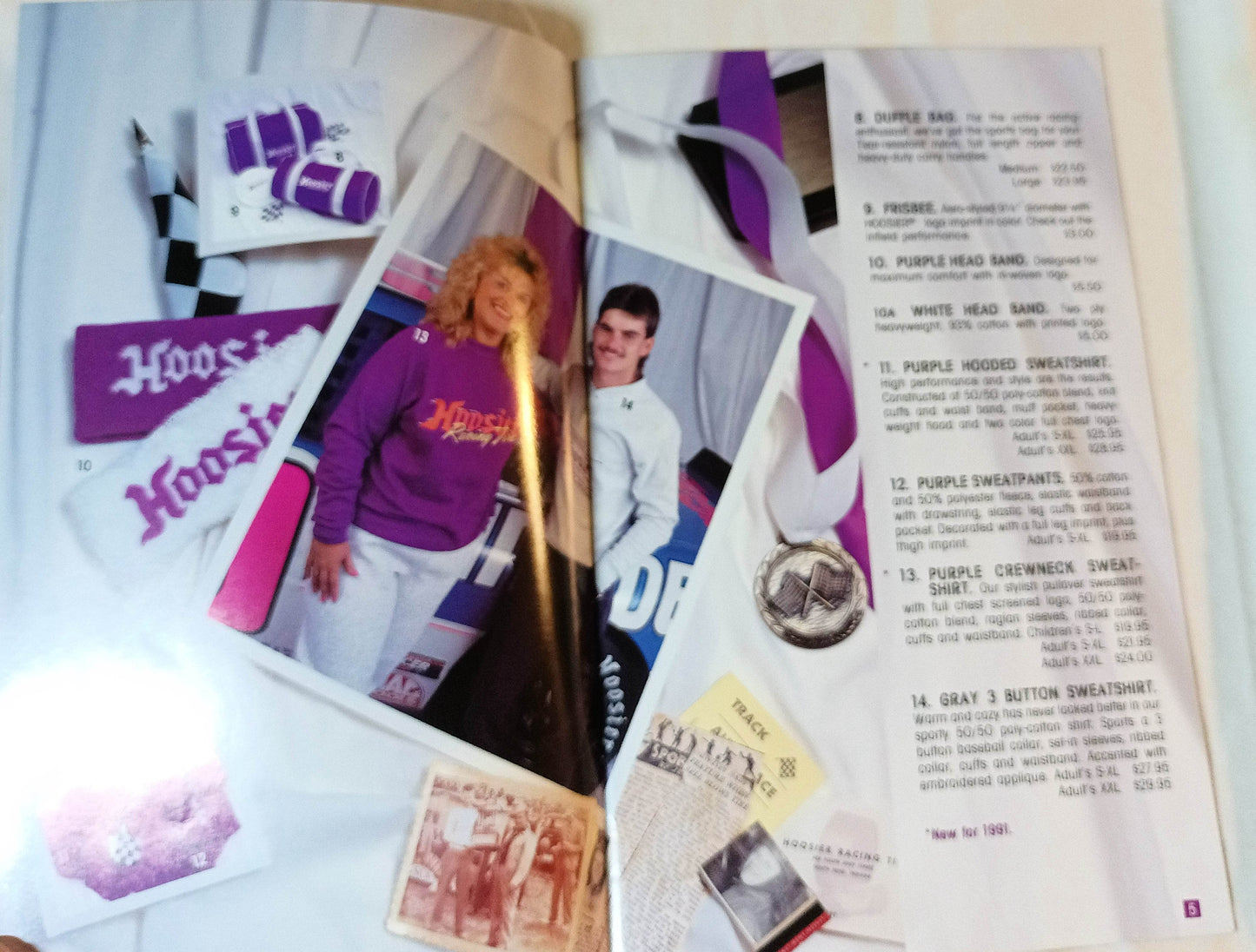 Hoosier Racing Tire 1991 Apparel Catalog Jeff Gordon - TulipStuff