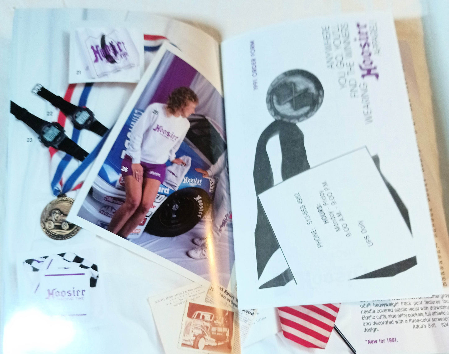 Hoosier Racing Tire 1991 Apparel Catalog Jeff Gordon - TulipStuff