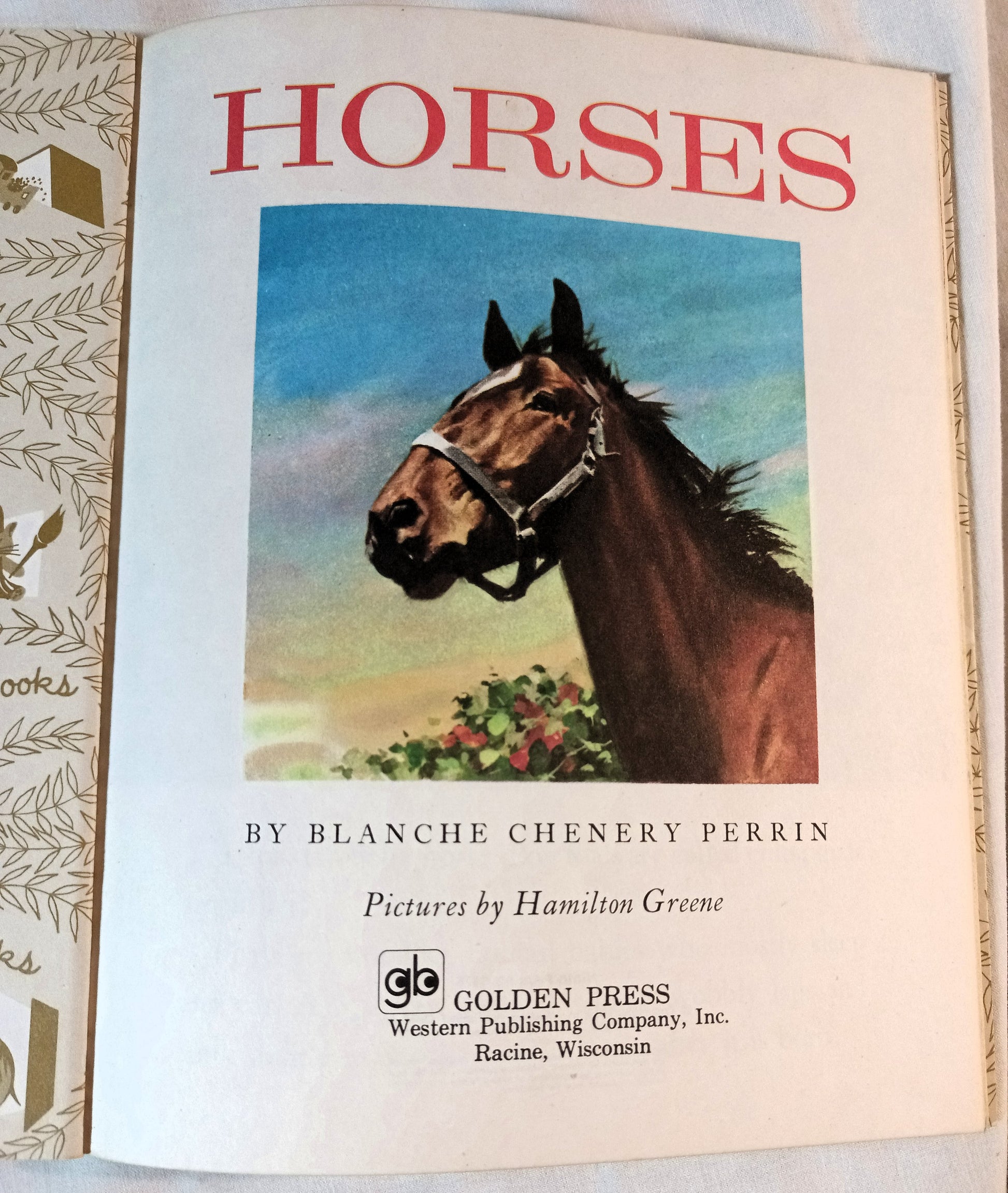 Horses Little Golden Book Blanche Chenery Perrin 1976 - TulipStuff