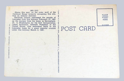 Hotel Brunswick Lancaster Pennsylvania Linen Postcard 1940's - TulipStuff