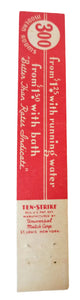 Hotel Linden N Illinois St Indianapolis Indiana Matchbook Cover 1950's - TulipStuff