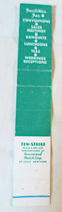 Hotel President Downtown Waterloo Iowa Matchbook Cover 1950's - TulipStuff