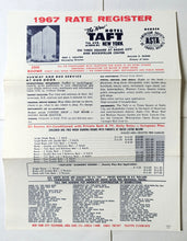 Load image into Gallery viewer, Hotel Taft Times Square 7th Ave New York City 1967 Rate Register Brochure - TulipStuff
