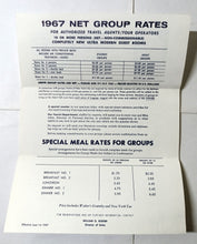 Load image into Gallery viewer, Hotel Taft Times Square 7th Ave New York City 1967 Rate Register Brochure - TulipStuff
