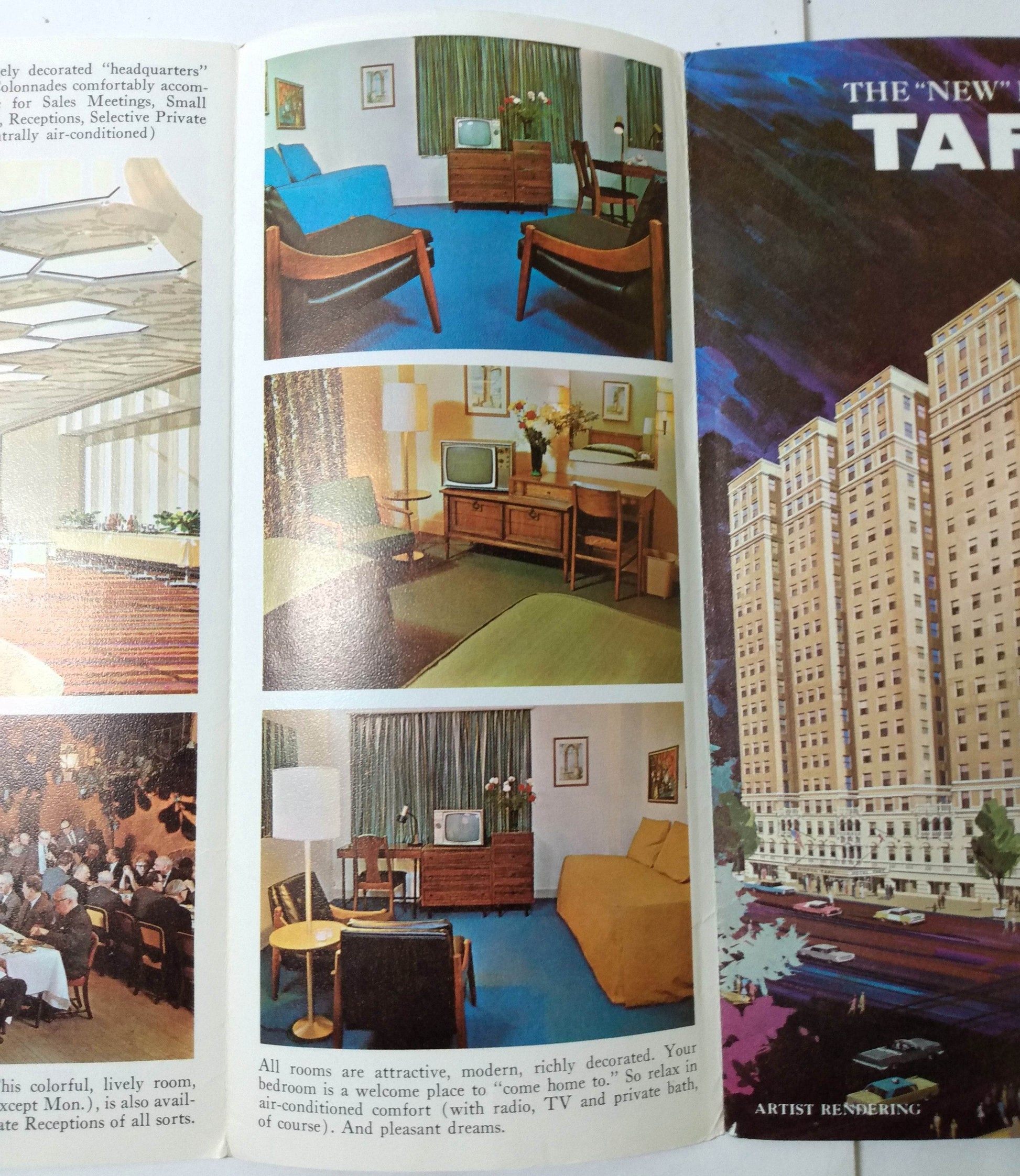 Hotel Taft Times Square 7th Ave At 50th St New York City 1966 Brochure - TulipStuff