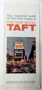 Hotel Taft Times Square 7th Ave At 50th St New York City 1966 Brochure - TulipStuff