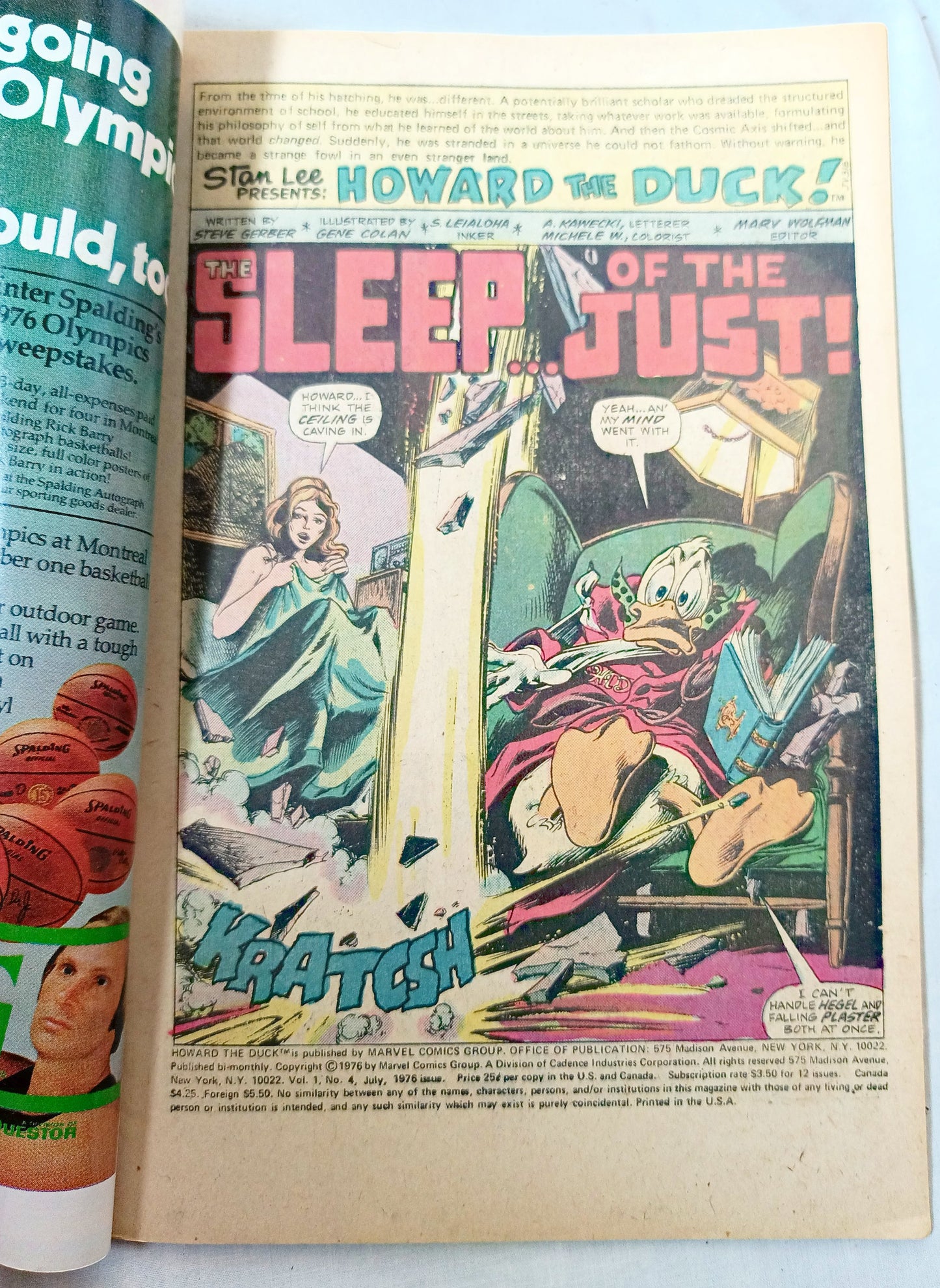 Howard the Duck issue #6 July 1976 The Sleep Of The Just Marvel - TulipStuff