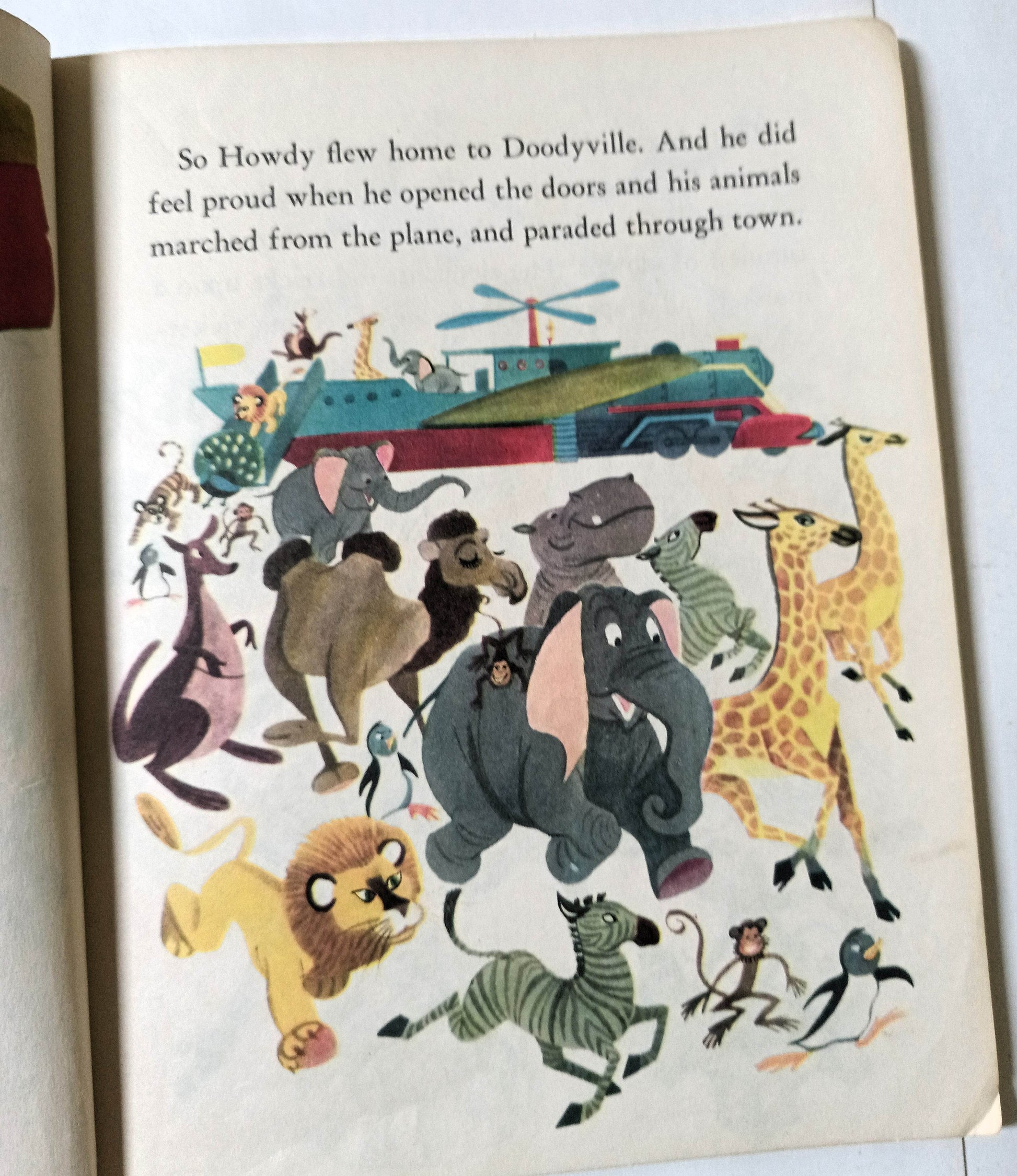 Howdy Doody's Circus Edward Kean Little Golden Book Hardcover 1950 - TulipStuff