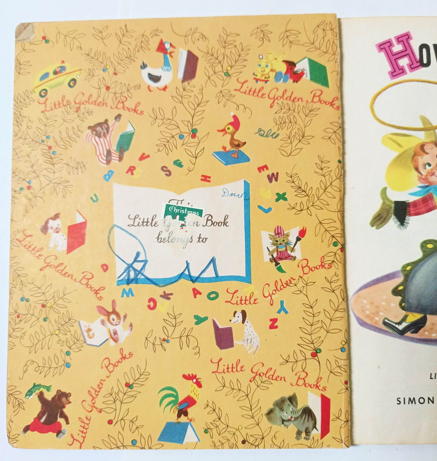 Howdy Doody's Circus Edward Kean Little Golden Book Hardcover 1950 - TulipStuff