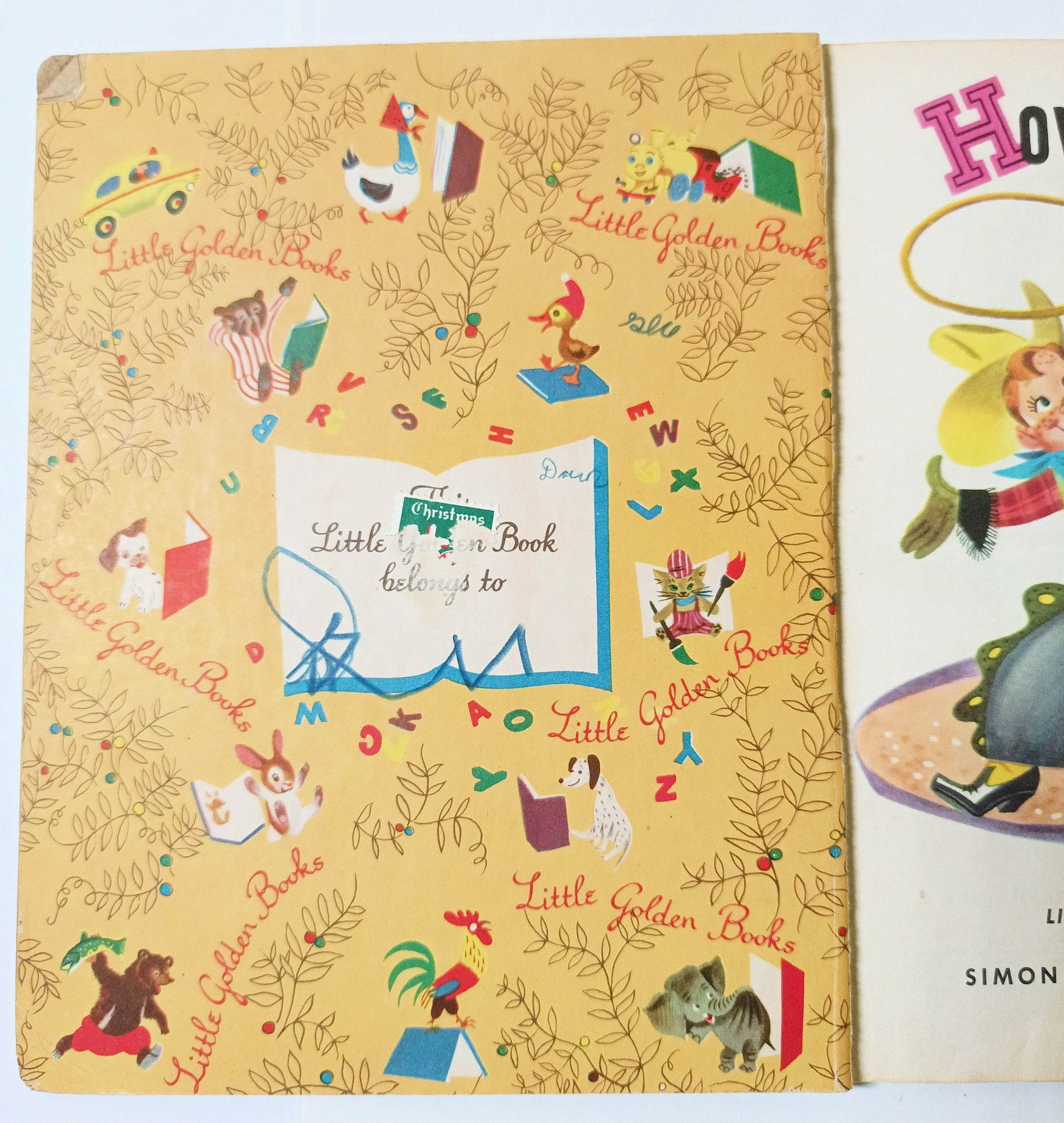 Howdy Doody's Circus Edward Kean Little Golden Book Hardcover 1950 - TulipStuff