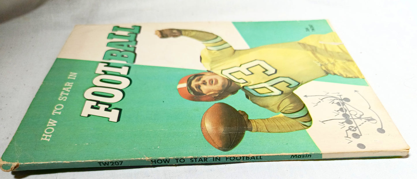 How To Star In Football Herman Masin Scholastic Paperback 1966 - TulipStuff