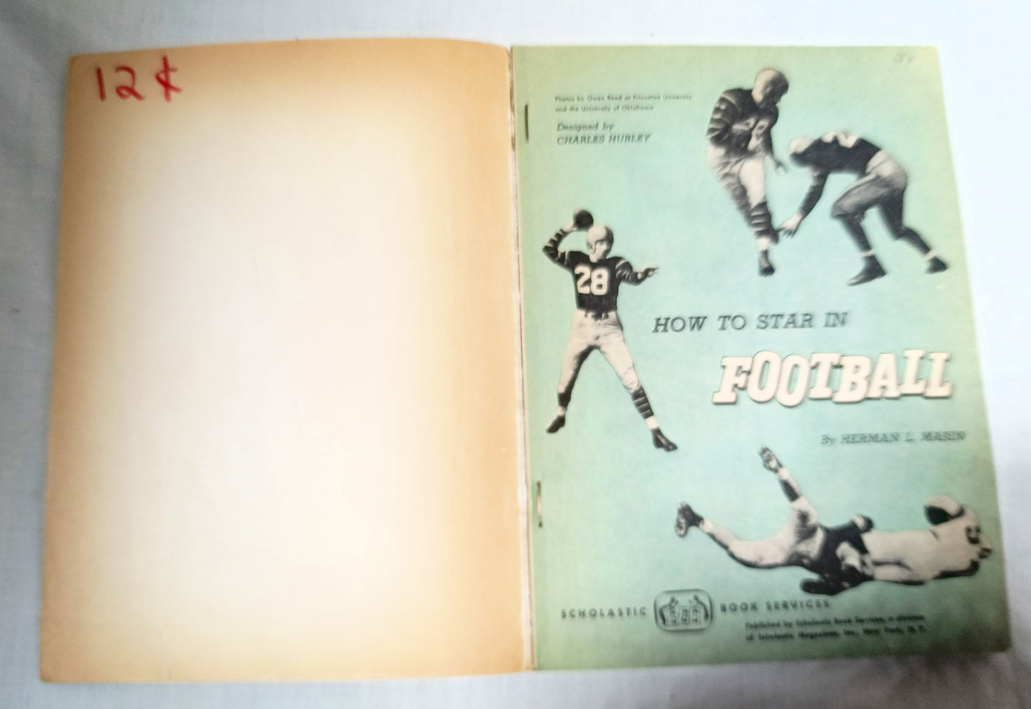 How To Star In Football Herman Masin Scholastic Paperback 1966 - TulipStuff