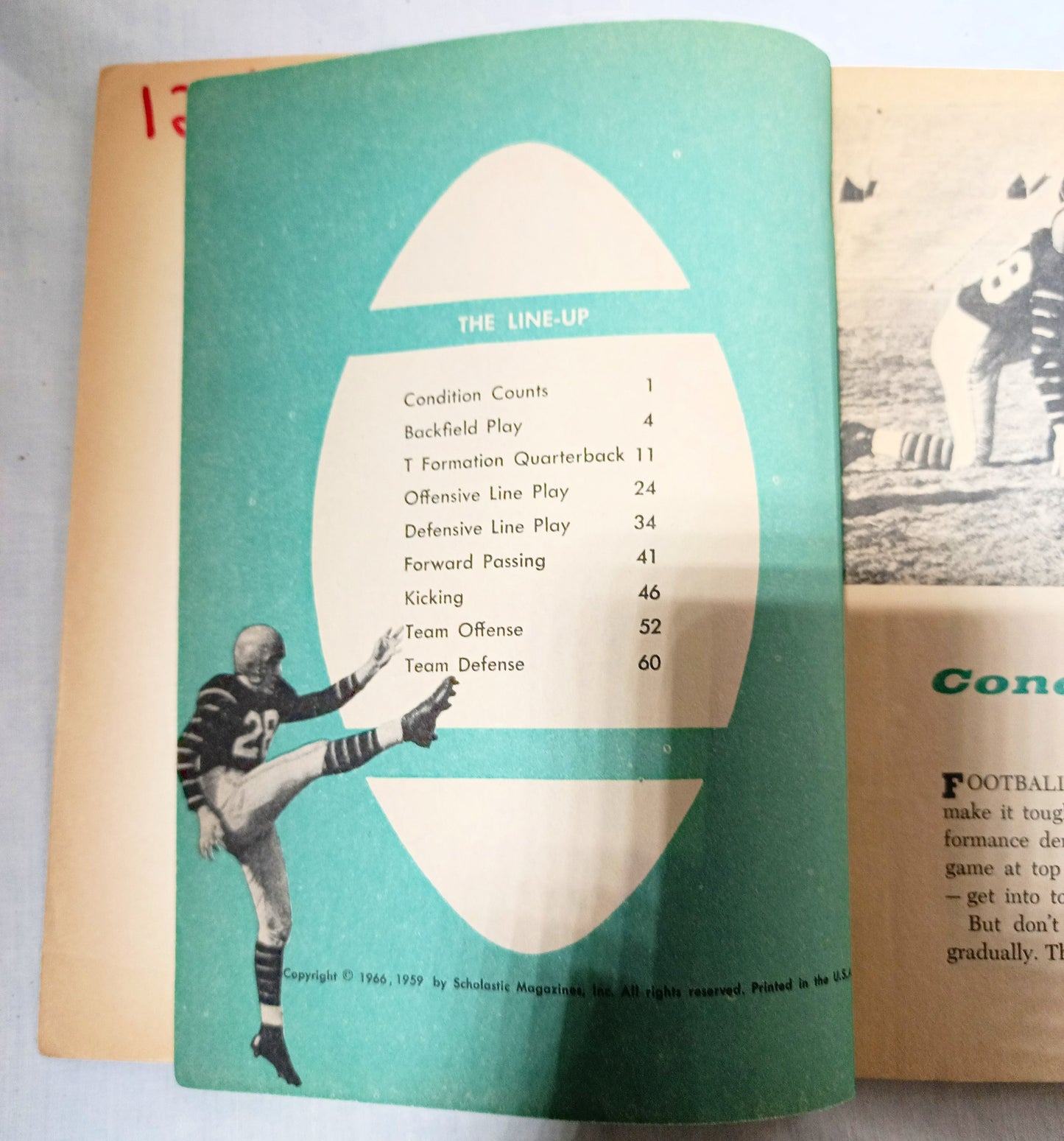How To Star In Football Herman Masin Scholastic Paperback 1966 - TulipStuff