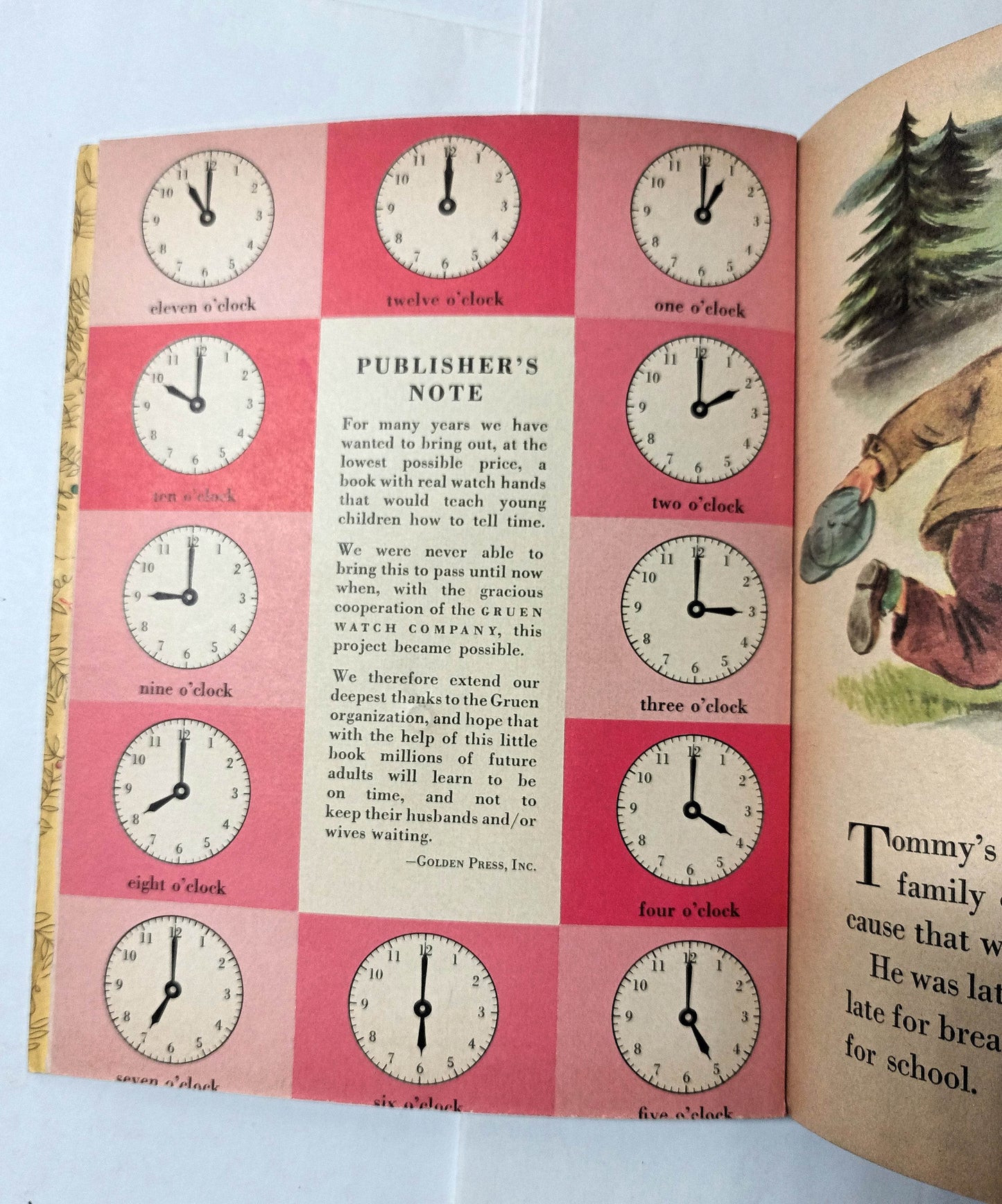 How To Tell Time Jane Werner Watson Little Golden Activity Book 1957 - TulipStuff