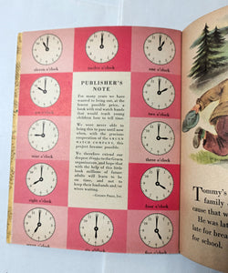 How To Tell Time Jane Werner Watson Little Golden Activity Book 1957 - TulipStuff