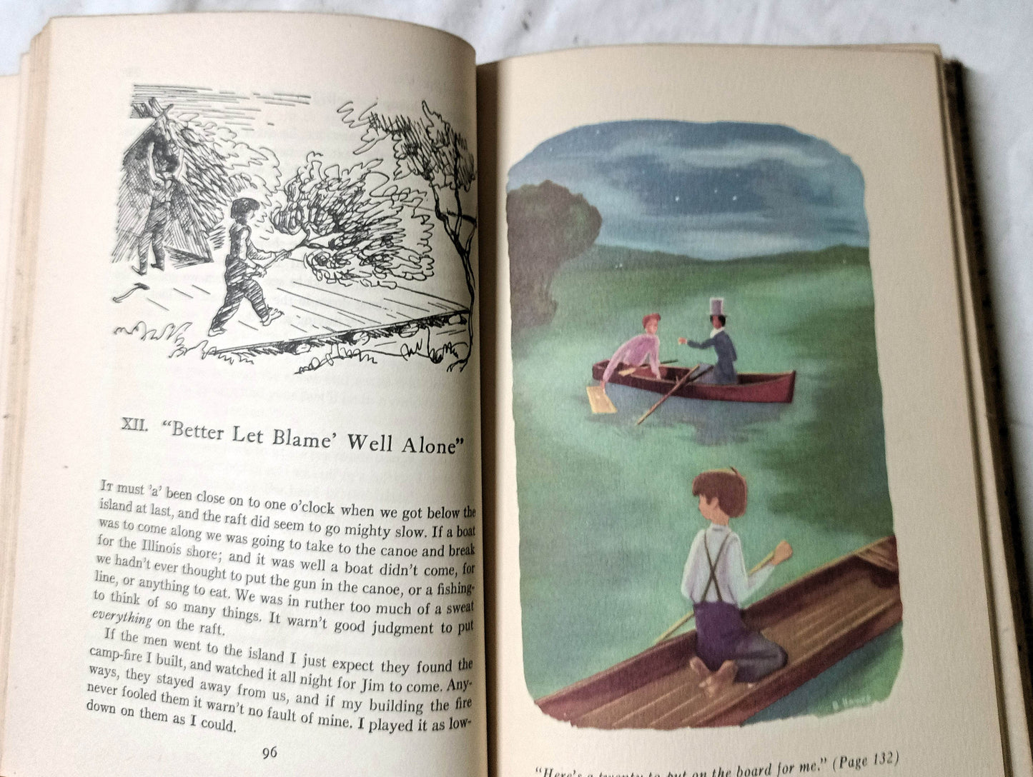 The Adventures Of Huckleberry Finn Mark Twain Hardcover 1947 - Tuliptuff