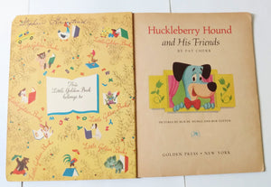 Huckleberry Hound And His Friends Little Golden Book Hardcover 1960 - TulipStuff