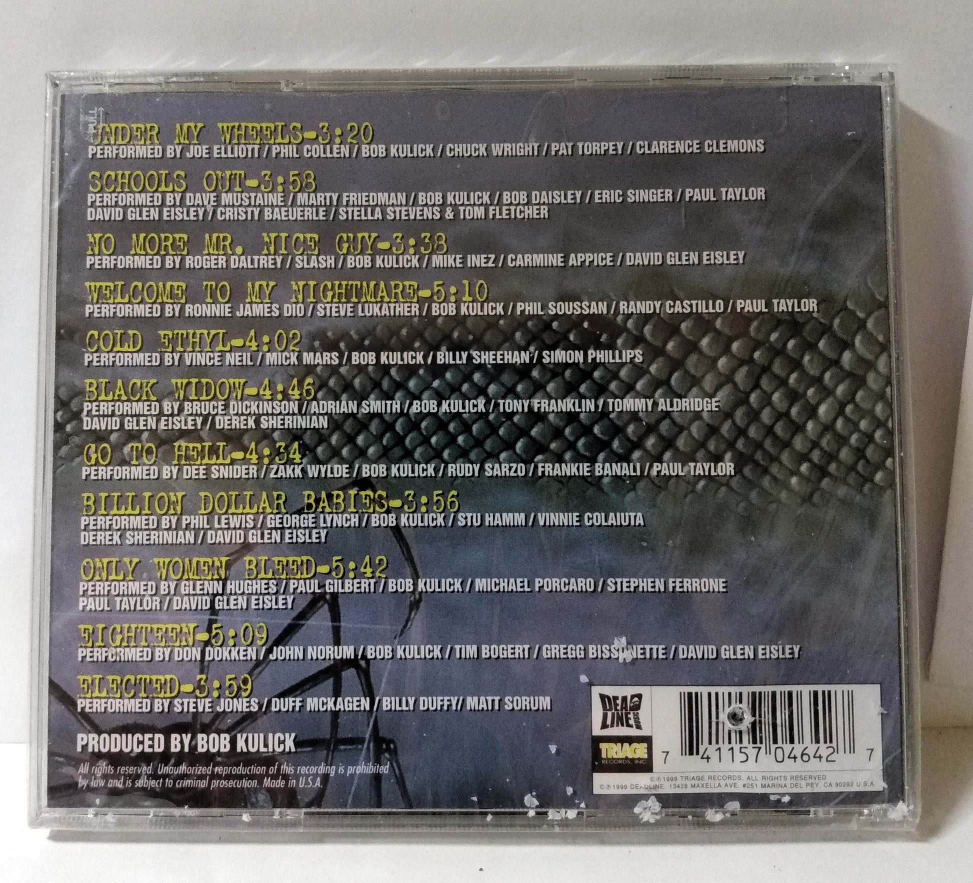 Humanary Stew: A Tribute To Alice Cooper Compilation CD 1999 - TulipStuff