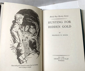 Hardy Boys Mystery Hunting For Hidden Gold Franklin W Dixon 1963 - TulipStuff