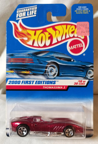 Hot Wheels 2000 First Editions Thomassima 3 Sports Car #070 - TulipStuff