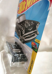 Hot Wheels 2024 HW Art Cars '57 Chevy Chevrolet Sedan Black - TulipStuff