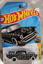 Load image into Gallery viewer, Hot Wheels 2024 HW Art Cars &#39;57 Chevy Chevrolet Sedan Black - TulipStuff
