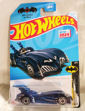 Load image into Gallery viewer, Hot Wheels 2024 Batman and Robin Batmobile HTD51 Blue - TulipStuff
