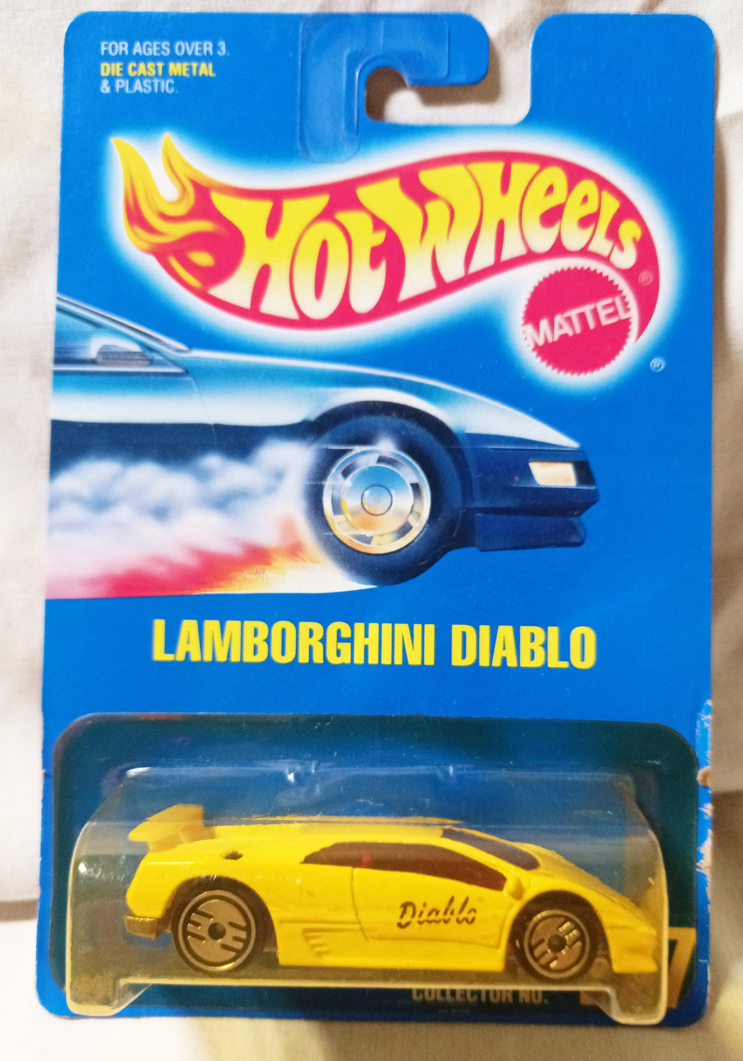 Hot Wheels Collector #227 Lamborghini Diablo Yellow 1994 uh - TulipStuff