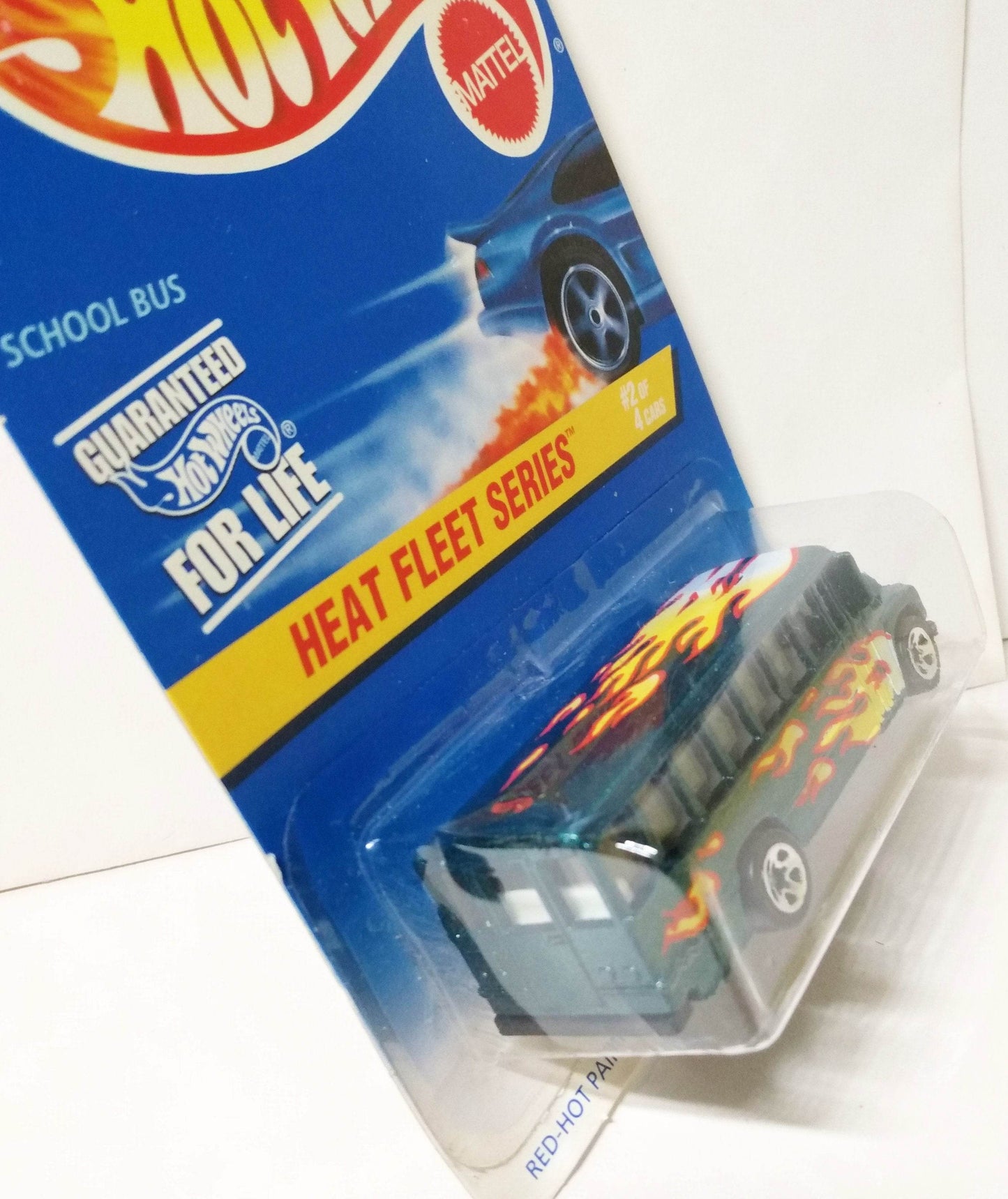 Hot Wheels Heat Fleet Series Collector #538 School Bus 1997 sp5 - TulipStuff