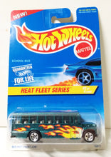 Load image into Gallery viewer, Hot Wheels Heat Fleet Series Collector #538 School Bus 1997 sp5 - TulipStuff

