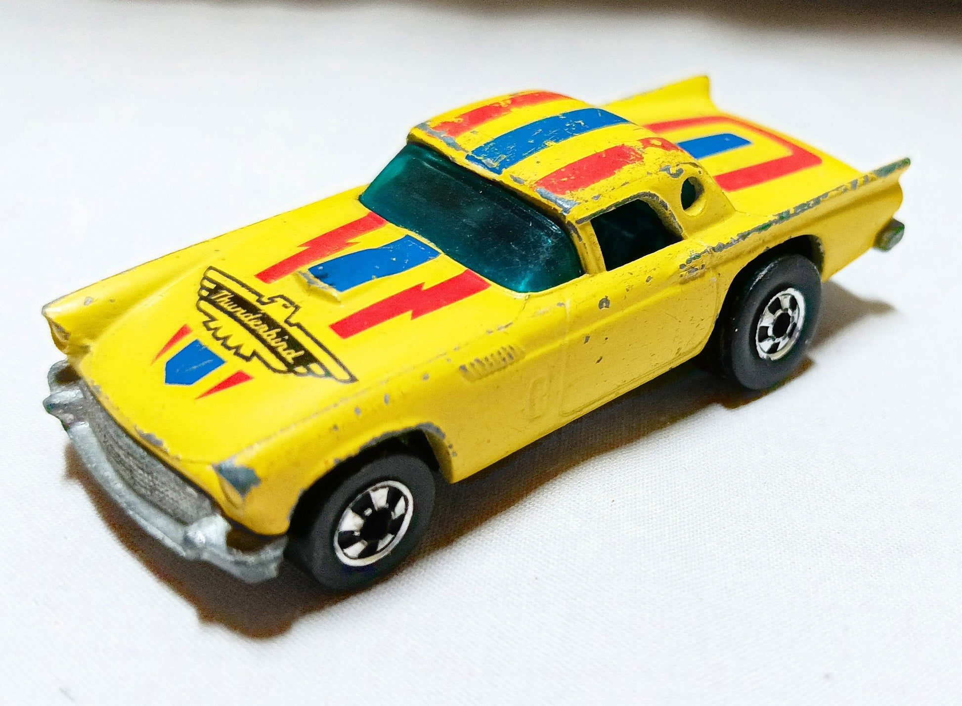 Hot Wheels 2013 '57 T-Bird Ford Thunderbird w/Porthole Hong Kong 1980 - TulipStuff