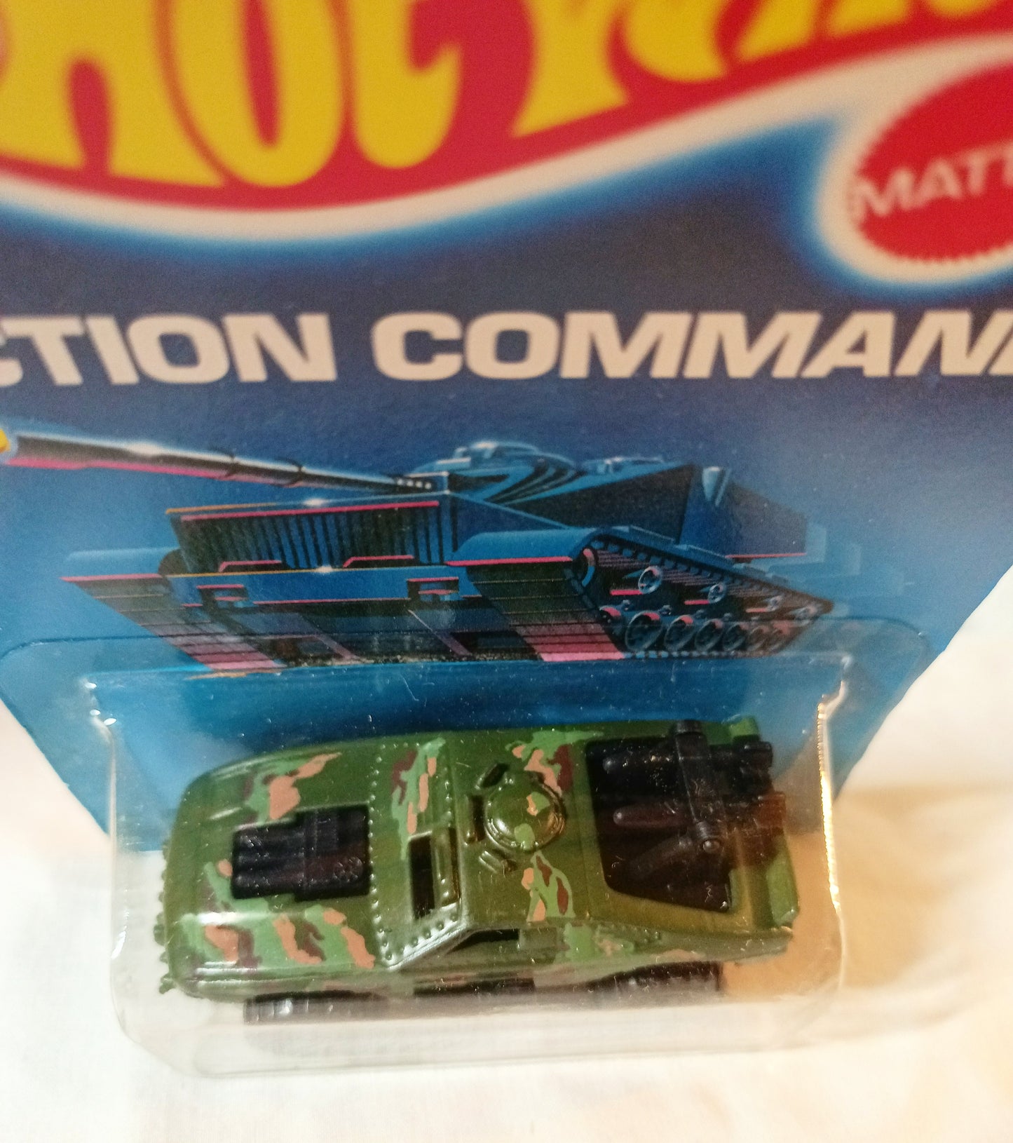 Hot Wheels 5025 Action Command Sting Rod Armored Car Olive 1988 - TulipStuff