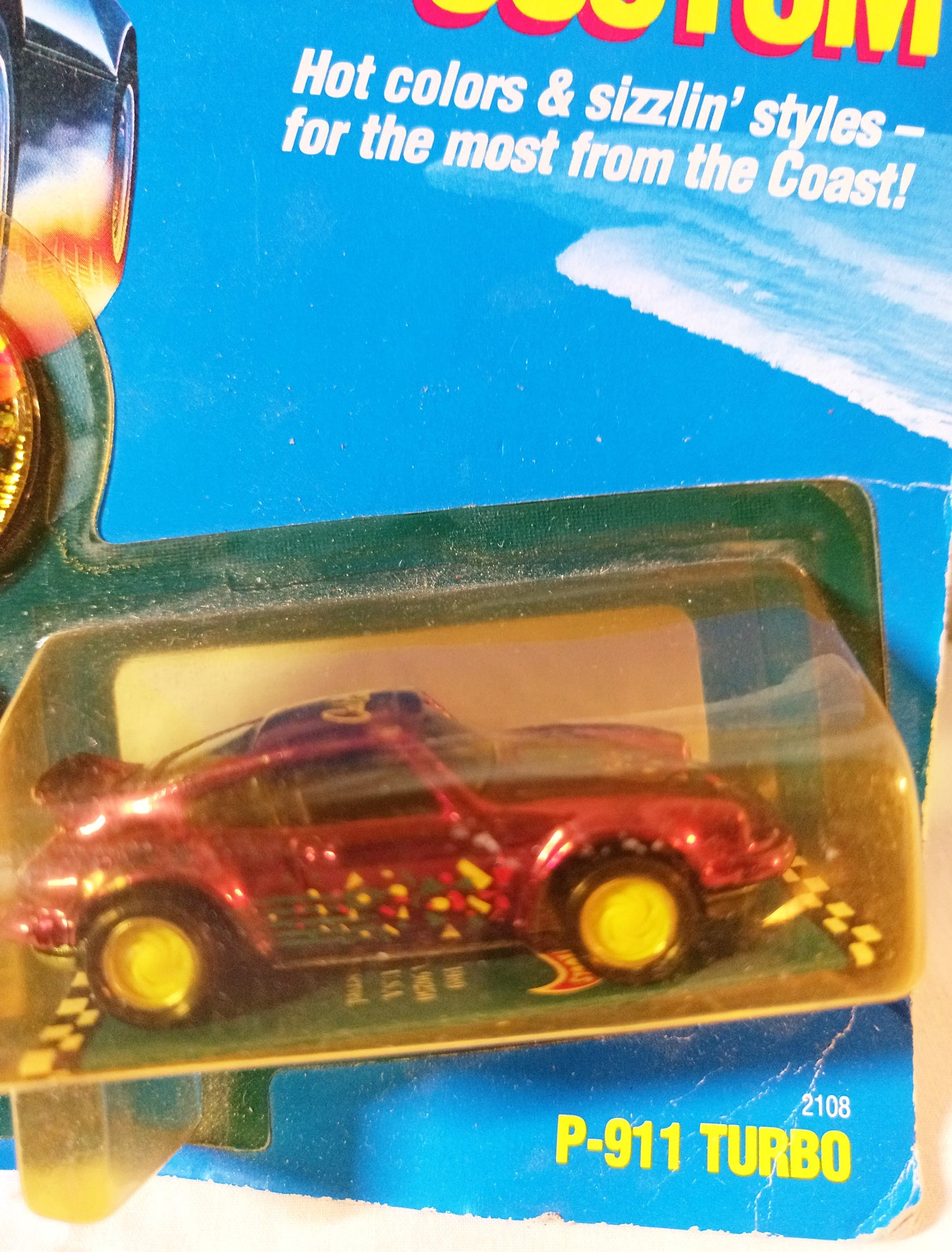 Hot Wheels California Custom Porsche P-911 Turbo Purple Chrome 1990 - TulipStuff