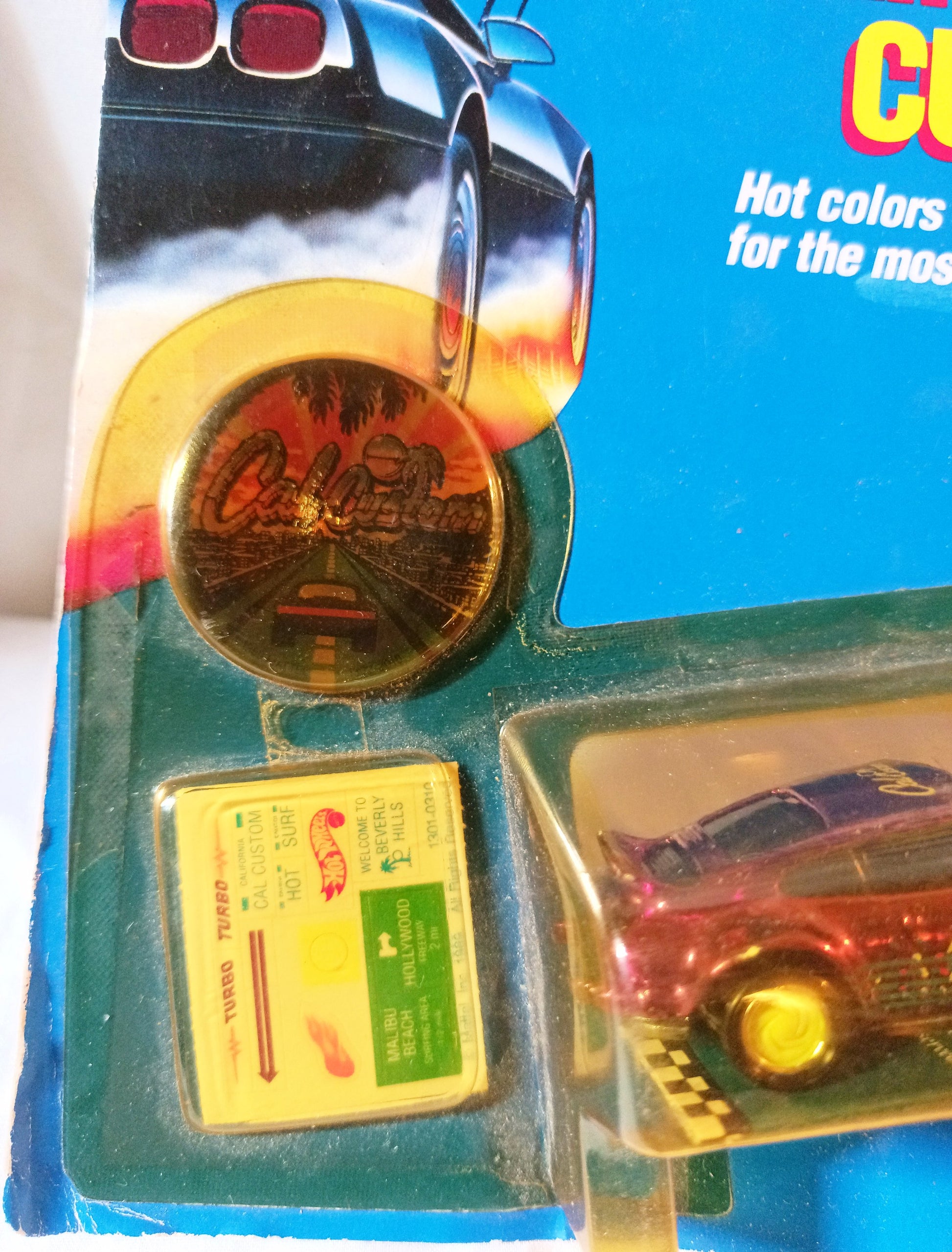 Hot Wheels California Custom Porsche P-911 Turbo Purple Chrome 1990 - TulipStuff