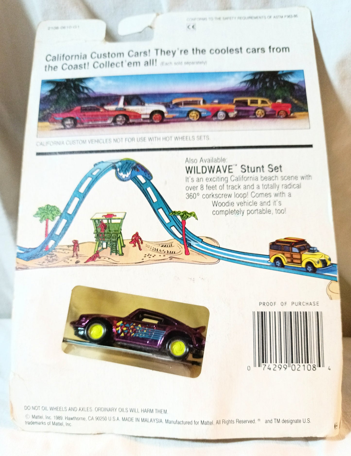 Hot Wheels California Custom Porsche P-911 Turbo Purple Chrome 1990 - TulipStuff